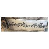 43in Metal Peck sign