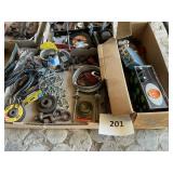 2- Misc box lots- hardware- straps- CB