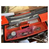Black tool box- gauages misc lot