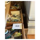 Knives-electric knife- silverware- utensils misc