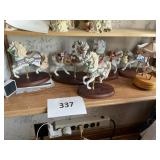 Carousel horse coll. set