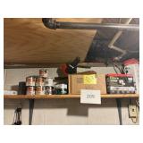 Wooden bird-paints- wax- caulk
