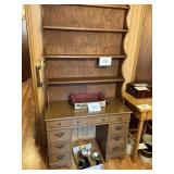 Knee hole desk w/ shelf  41inLx20inWx78inH