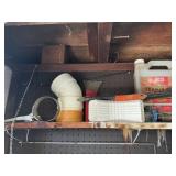 Misc sprays- pipe fittings-Mobil oil can lot