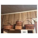 Longaberger basket lot of 4