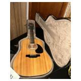 Sigma acoustic guitar model # DM-12-4-case 1970