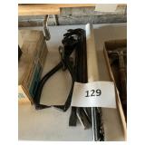 Crow bars- clamp- long drill bits lot