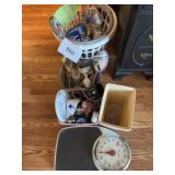 2- Baskets- scales- mirrors- razors-misc lot