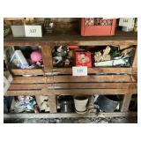 Misc lot -planters - decor- dolls lot