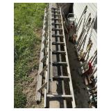 2pc  Approx 20 ft Aluminum ext ladder