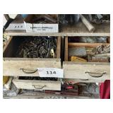 6- Drawers of misc hardware -DO not take drawers