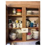 Misc dishes- Tupperware- glassware lot