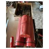 Welding rods lot- misc box lot tools