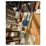 Cleaners- light bulbs- food -yard sticks-sprays