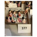 The Hamilton Coll Betty Boop figurines 8 ct