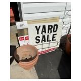 Misc yard signs- planters lot