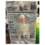 Bounce free & clear 2-160 sheets