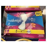 Always radiant regular 76 pads