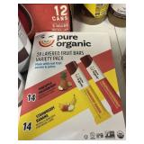 Pure organic fruit bars 28 ct