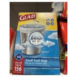 Glad Febreze small trash bags 156 ct
