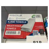 Marathon 4,000 towels multi fold towels