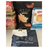 Ryze mushroom coffee & hot cocoa 3-7.85oz
