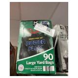 Power Flex large yard bags 90 ct