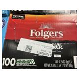 Folgers black silk K cups 100 ct