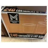 240 Containers & lids 32 oz