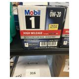 Mobil1 synthetic motor oil 0W-20   6-1 qt