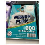 Power Flex tall kitchen bags 200 ct