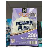 Power Flex tall kitchen bags 200 ct