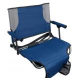 Hard arm stadium seat blue