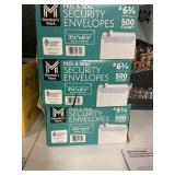 Peel & seal envelopes 2-500ct