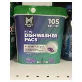 Auto dishwasher pacs 105 ct