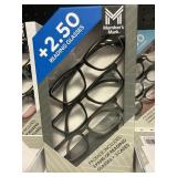 Reading  Glasses +2.50 style 201