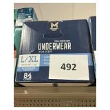 Mens underwear L/XL 84 ct
