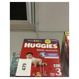 Huggies  192 diapers size 3