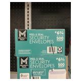 Peel & seal envelopes 3-500ct