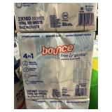 Bounce free & clear 2-160 sheets