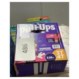 Huggies pull ups 3t-4t 116 ct