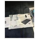 Black memory foam bath mat