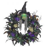 Pre-Lit Witch wreath
