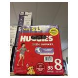 Huggies 88 diapers size 8