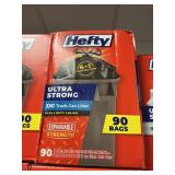 Hefty ultra strong 33G trash can liner 90ct
