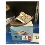Mt Sole buckle leather sandal size 10