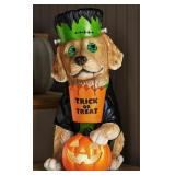 Pre-Lit Frankie dog decor