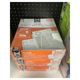 Clear sheet protector 3-250ct