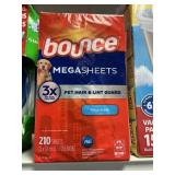 Bounce mega sheets 210 ct