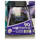 Power Flex large trash bags 90ct